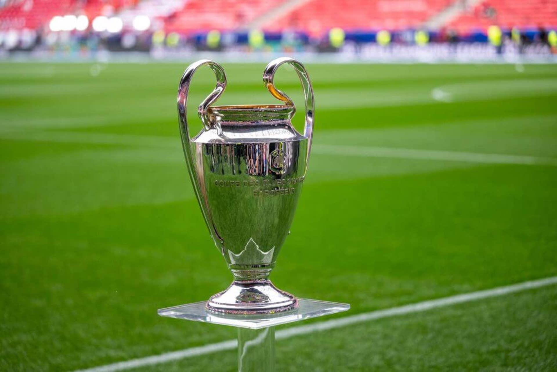 A famosa taça da Liga dos Campeões