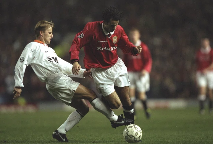 Ryan Giggs em ação contra Kosice