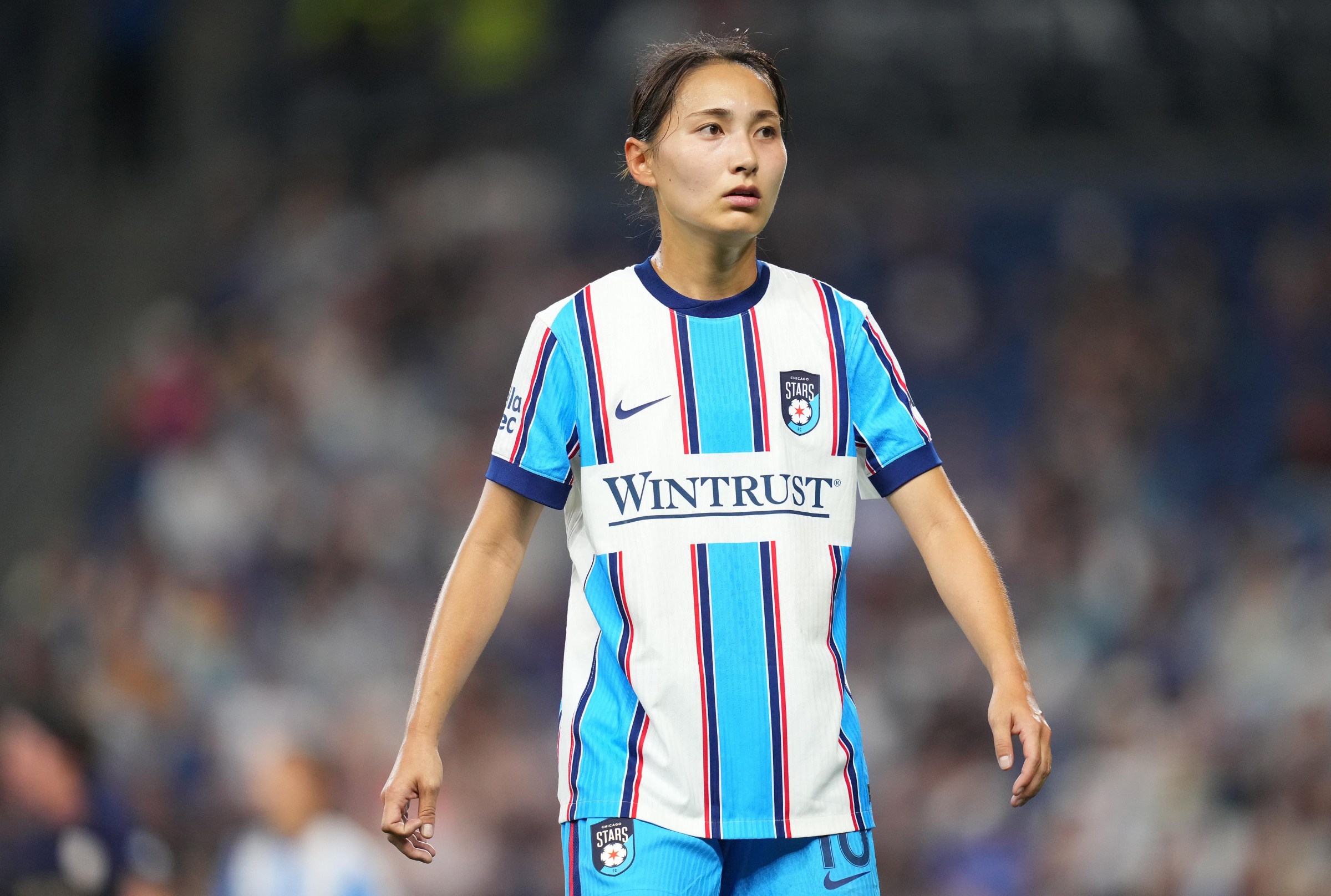 Manaka Hayashi em ação pelo Chicago Stars FC