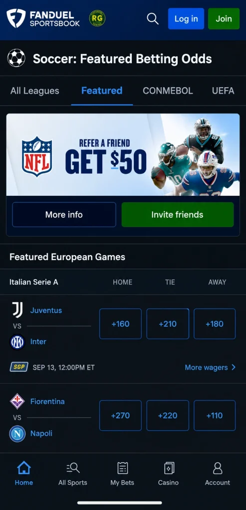 FanDuel betting