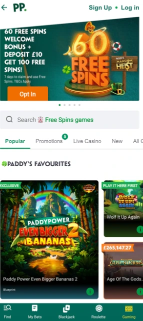 Paddy Power bookmaker