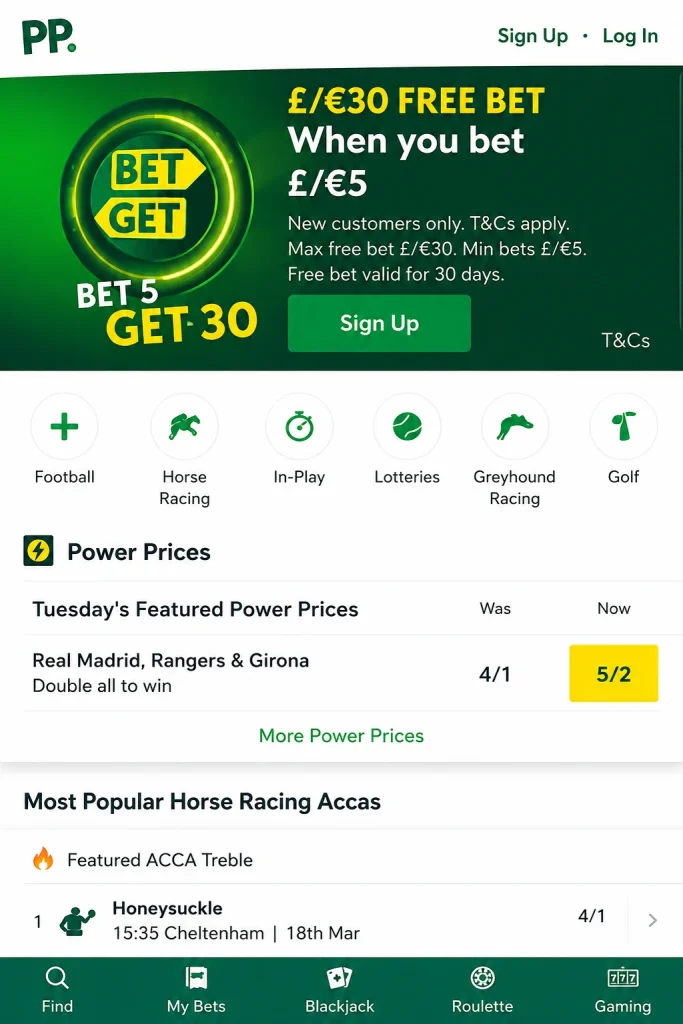 Paddy Power casino