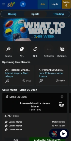 Sportsbet sports