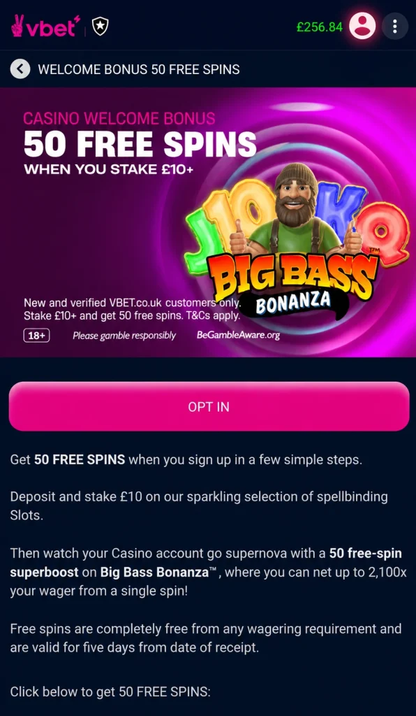 VBET sign up offer