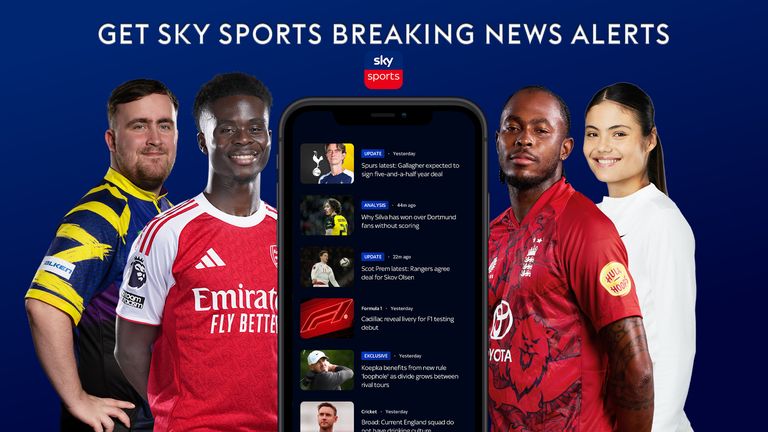 Get Sky Sports news alerts