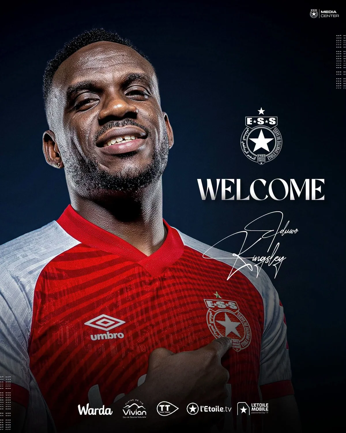 Official: Former CHAN Eagles striker returns to Tunisia with Etoile Sportive du Sahel