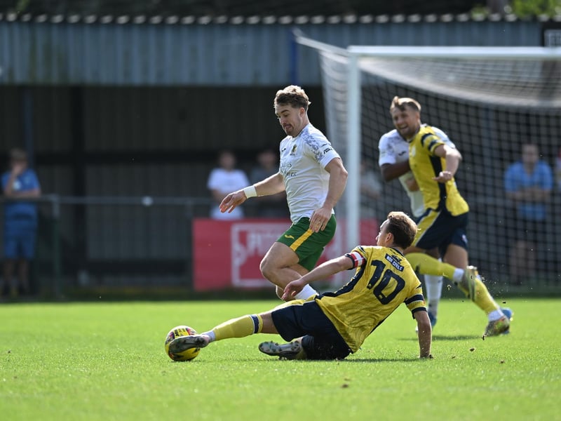 Horsham FC players dejected on the pitch