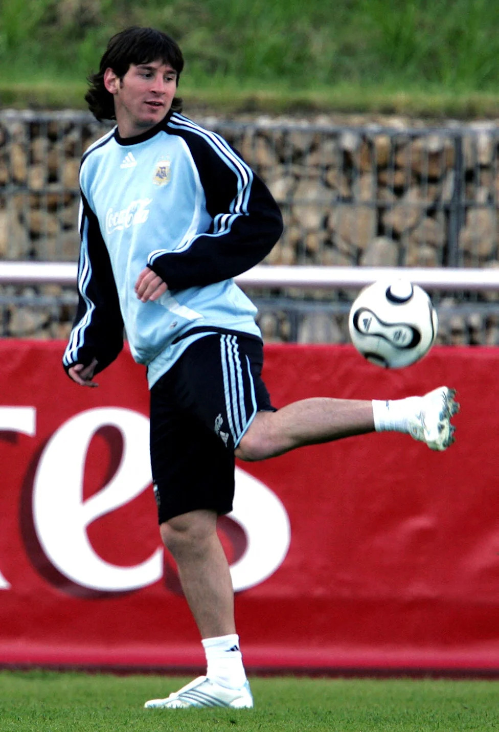 Lionel Messi on the pitch